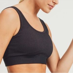 Mono B Ribbed Dry Brush Seamless Sports Bra